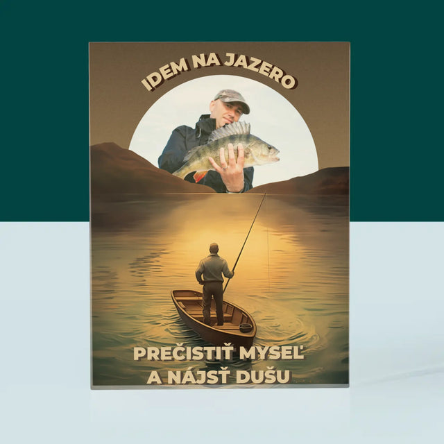 Fotografia A Podpis: Idem Na Jazero - Akrylový Blok (Vertikálne)
