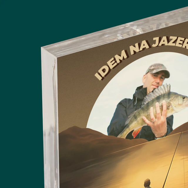 Fotografia A Podpis: Idem Na Jazero - Akrylový Blok (Vertikálne)