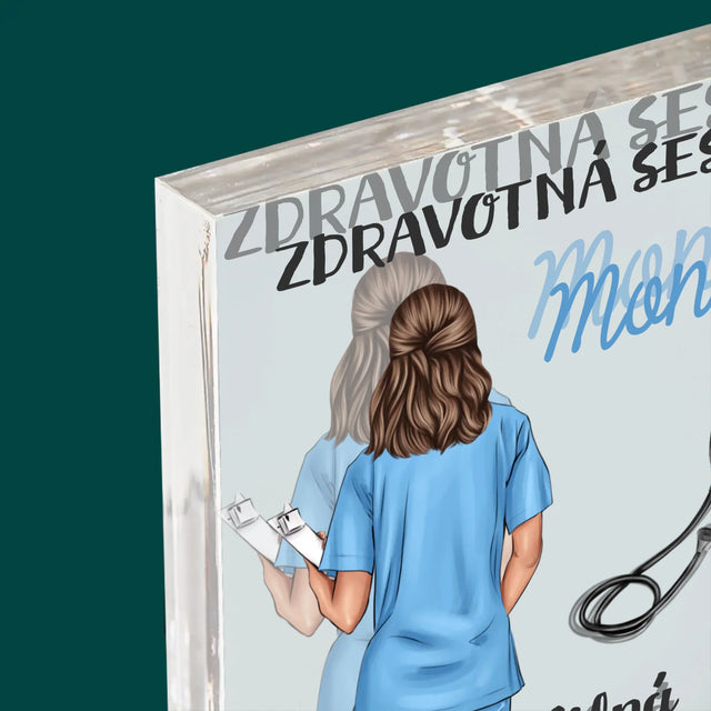 Tvorenie Postavy: Vlastnosti Zdravotnej Sestry - Akrylový Blok (Vertikálne)