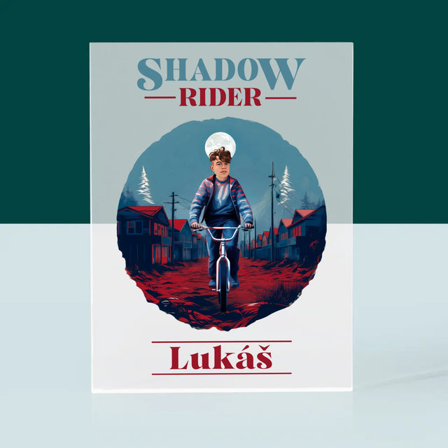 Tvoja Postava: Shadow Rider - Akrylový Blok (Vertikálne)