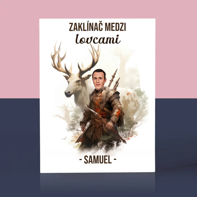 Tvoja Postava: Zaklínač Medzi Lovcami - Akrylový Blok (Vertikálne)