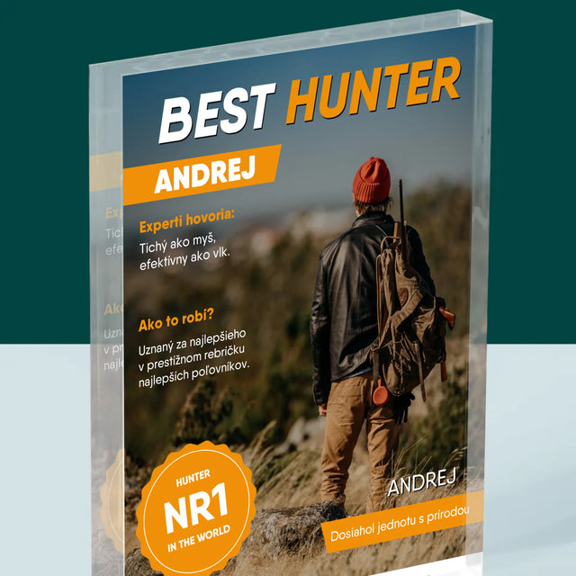 Obálka Časopisu: Best Hunter - Akrylový Blok (Vertikálne)