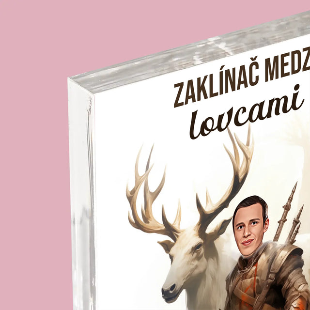 Tvoja Postava: Zaklínač Medzi Lovcami - Akrylový Blok (Vertikálne)