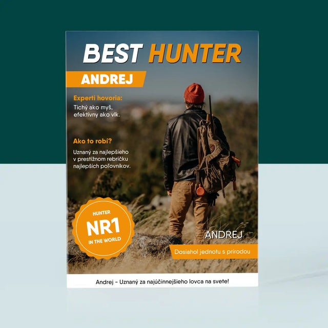 Obálka Časopisu: Best Hunter - Akrylový Blok (Vertikálne)