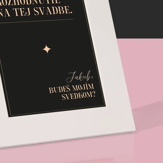Meno A Podpis: Moje Jediné Rozhodnutie - Rámček Na Fotografiu (Vertikálne)