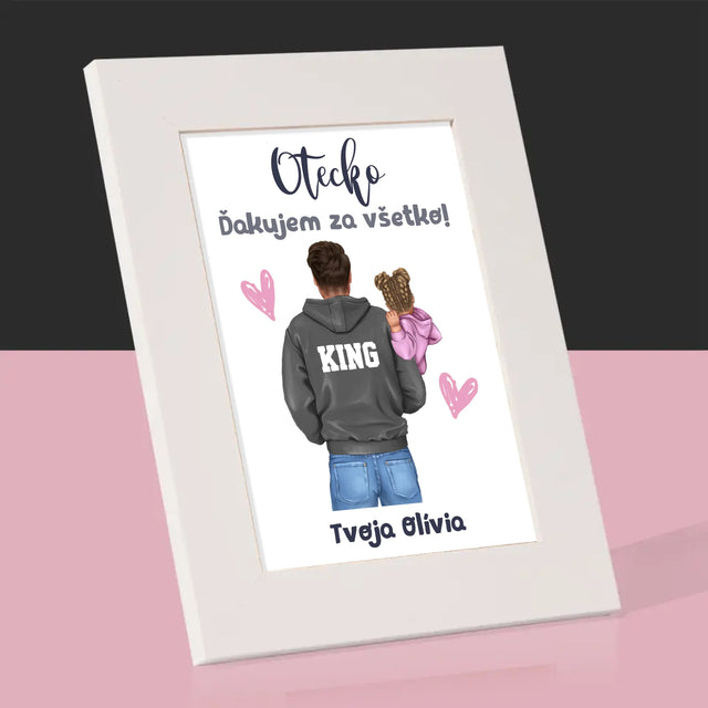 Tvorenie Postavy: Otec S Dieťaťom - Rámček Na Fotografiu (Vertikálne)