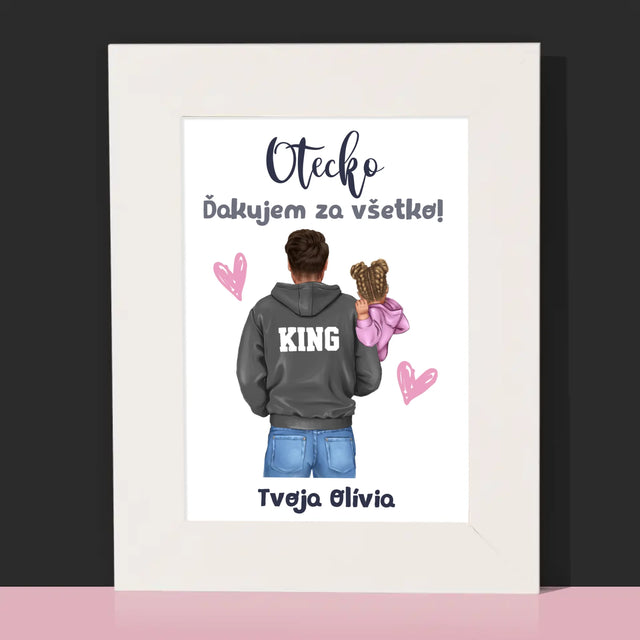 Tvorenie Postavy: Otec S Dieťaťom - Rámček Na Fotografiu (Vertikálne)