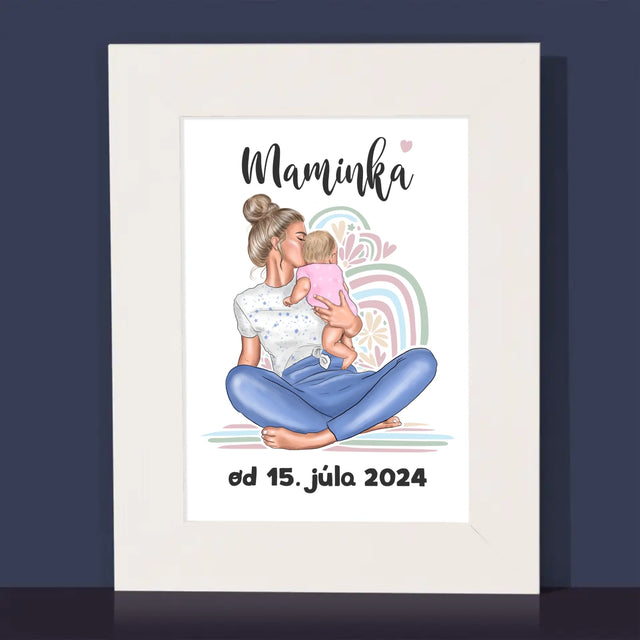 Tvorenie Postavy: Mladá Mama - Rámček Na Fotografiu (Vertikálne)