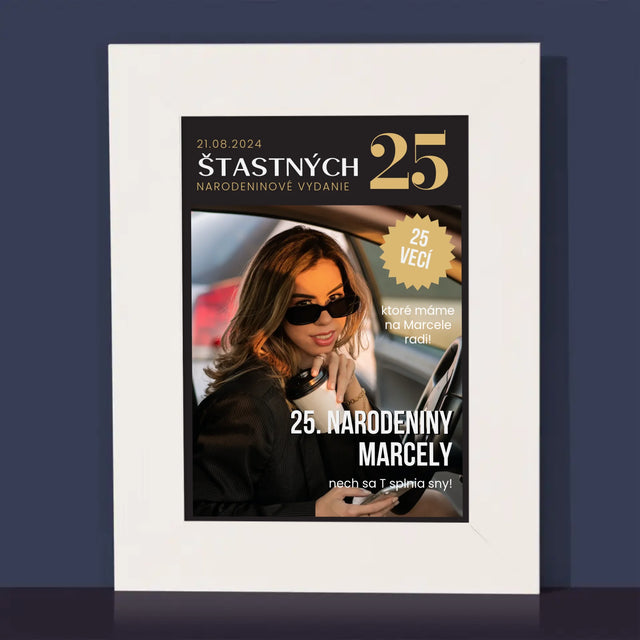 Obálka Časopisu: Štastných 25 - Rámček Na Fotografiu (Vertikálne)