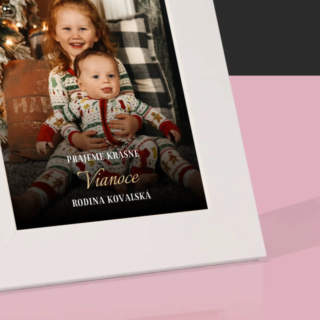 Fotografia A Podpis: Krásne Vianoce - Rámček Na Fotografiu (Vertikálne)