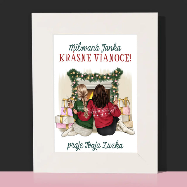 Tvorenie Postavy: Vianočné Kamarátky - Rámček Na Fotografiu (Vertikálne)