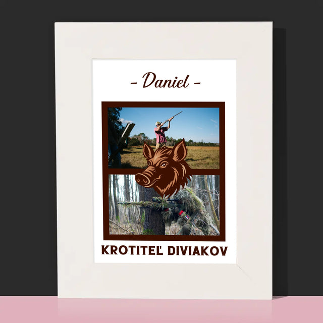 Fotokoláž: Krotiteľ Diviakov - Rámček Na Fotografiu (Vertikálne)