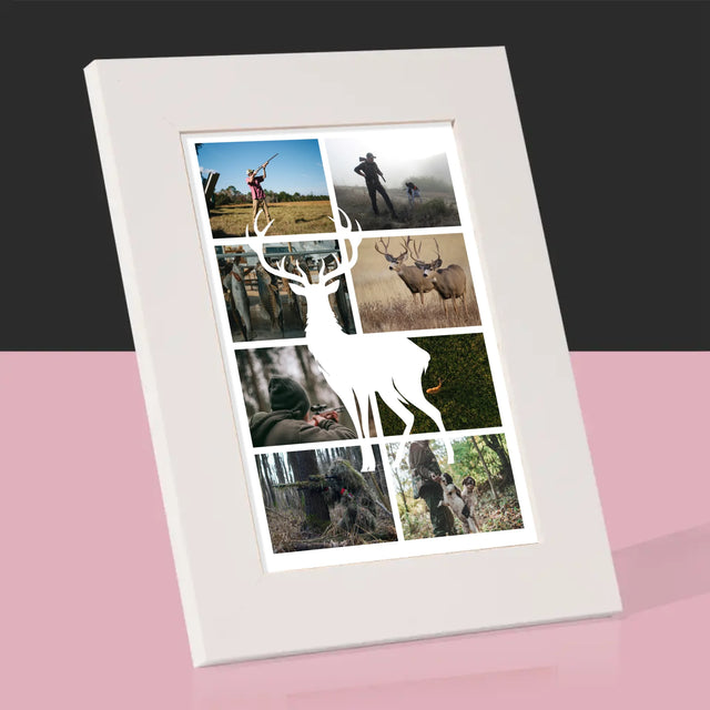 Fotokoláž: Poľovník - Rámček Na Fotografiu (Vertikálne)