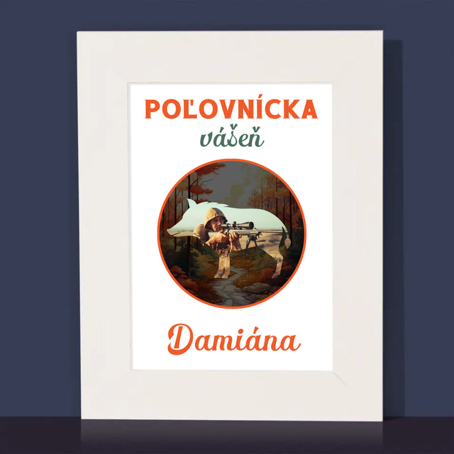 Fotografia A Podpis: Poľovnícka Vášeň - Rámček Na Fotografiu (Vertikálne)