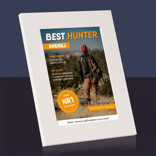 Obálka Časopisu: Best Hunter - Rámček Na Fotografiu (Vertikálne)