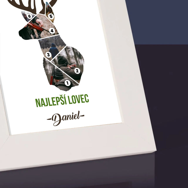 Tvar Z Fotografií: Najlepší Lovec - Rámček Na Fotografiu (Vertikálne)