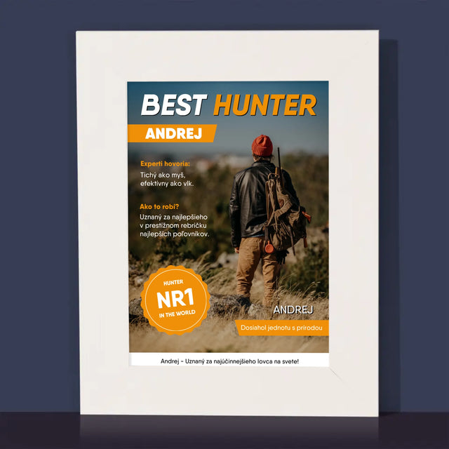 Obálka Časopisu: Best Hunter - Rámček Na Fotografiu (Vertikálne)