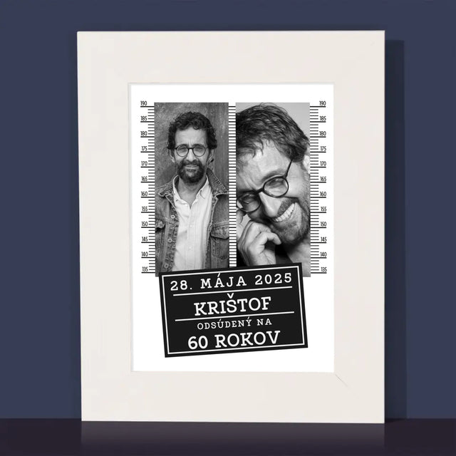 Fotokoláž: Odsúdený Na 60 Rokov - Rámček Na Fotografiu (Vertikálne)