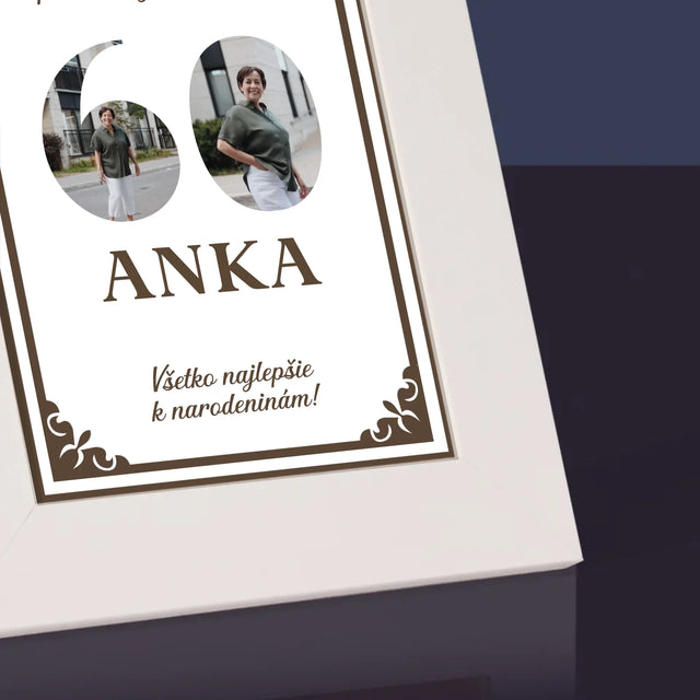 Slovo Z Fotografií: Roky Plynú - Rámček Na Fotografiu (Vertikálne)