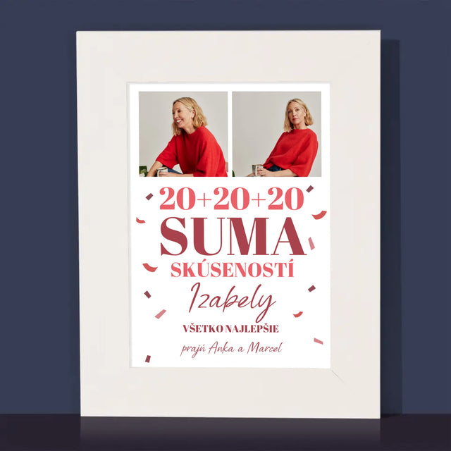 Fotokoláž: Suma Skúseností - Rámček Na Fotografiu (Vertikálne)