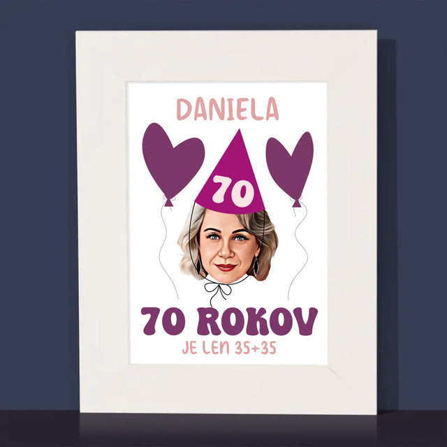 Tvoja Postava: Narodeninový Portrét - Rámček Na Fotografiu (Vertikálne)