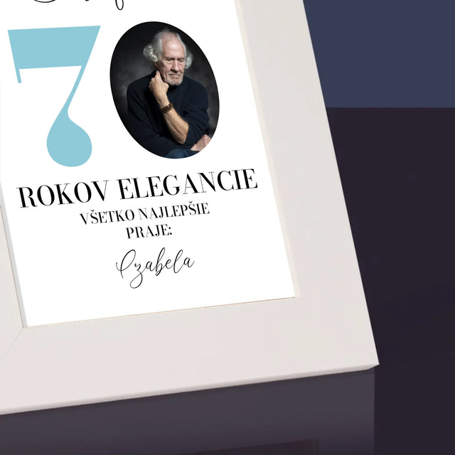 Fotografia A Podpis: 70 Rokov Elegancie - Rámček Na Fotografiu (Vertikálne)