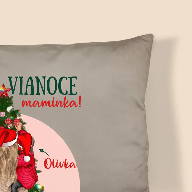 Tvorenie Postavy: Veselé Vianoce Maminka - Vankúš