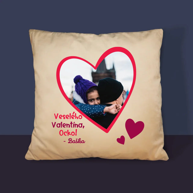 Fotografia A Podpis: Valentínka Pre Ocka - Vankúš