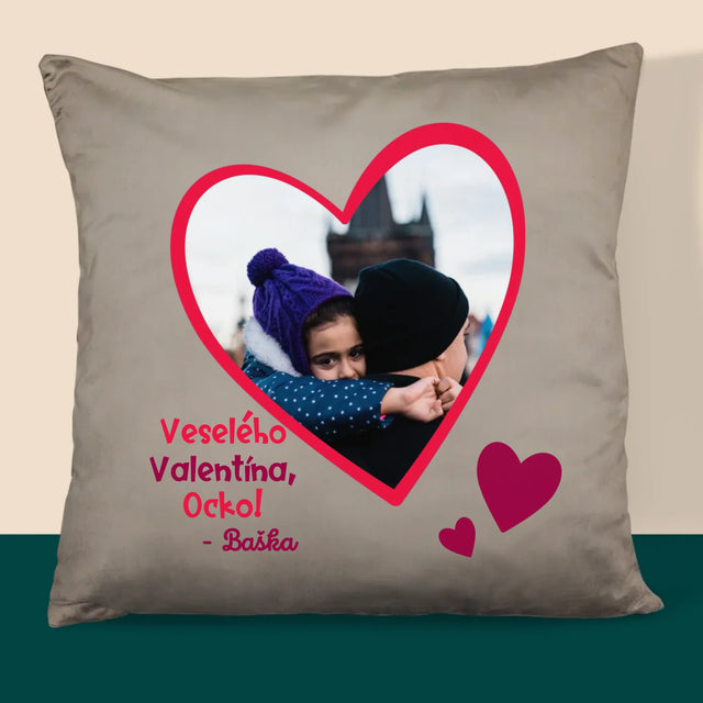 Fotografia A Podpis: Valentínka Pre Ocka - Vankúš
