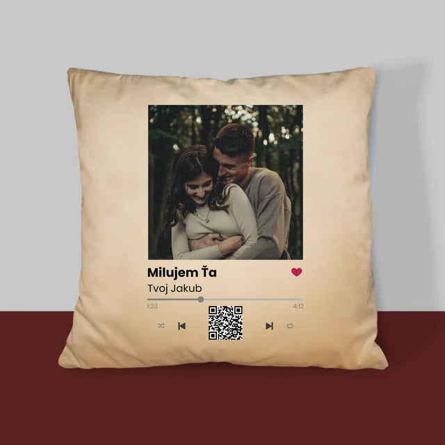 Fotografia A Podpis: Spotify S Qr Kódom - Vankúš