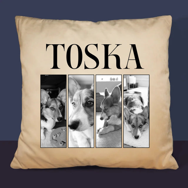 Fotokoláž: Klasický Bootleg S Domácim Miláčikom - Vankúš