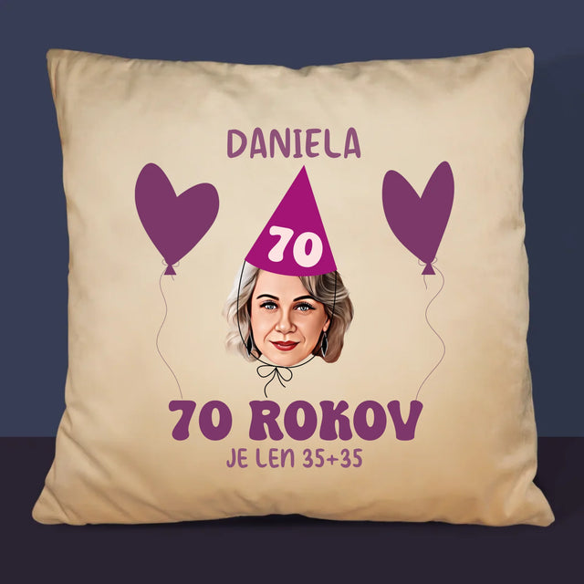 Tvoja Postava: Narodeninový Portrét - Vankúš