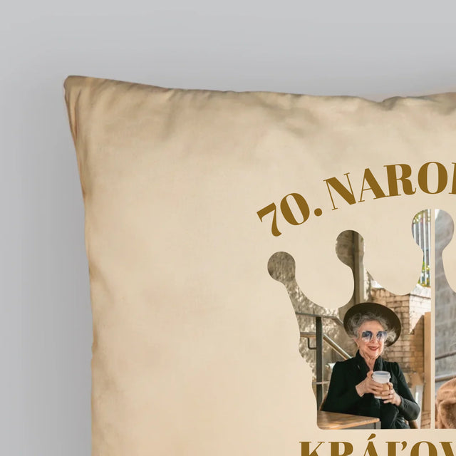 Tvar Z Fotografií: 70. Narodeniny Kráľovná - Vankúš