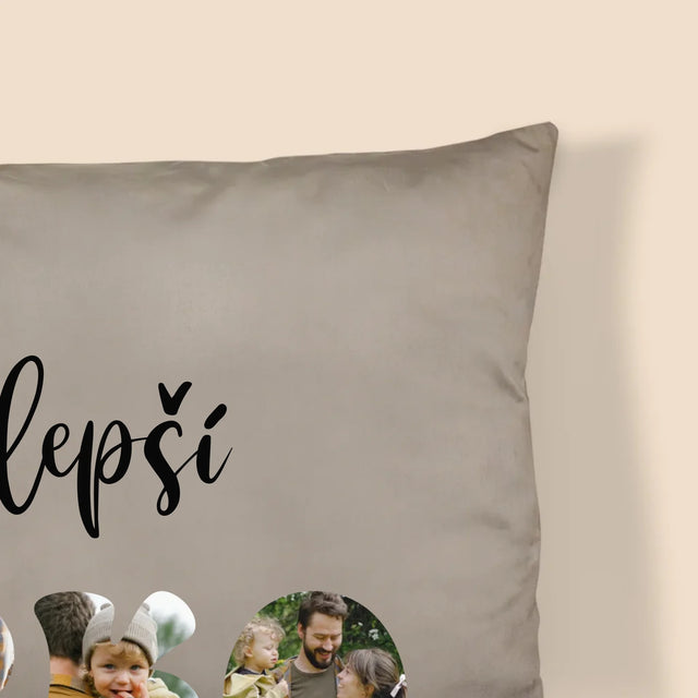 Fotografia A Podpis: Najlepší Ocko Srdce - Vankúš