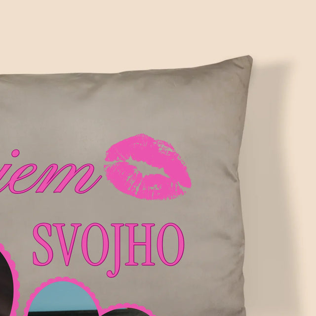 Fotokoláž: Milujem Svojho Priateľa - Vankúš
