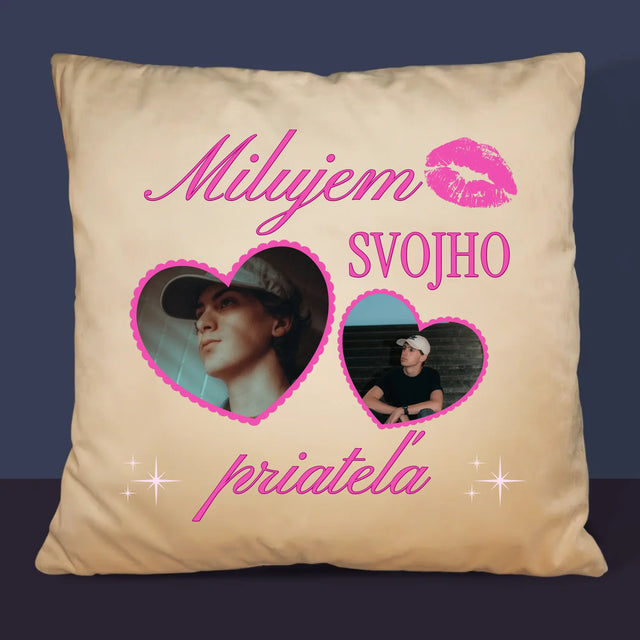 Fotokoláž: Milujem Svojho Priateľa - Vankúš