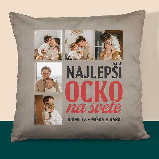 Fotokoláž: Najlepší Ocko Na Celom Svete - Vankúš