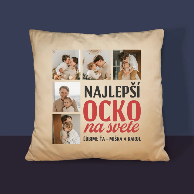 Fotokoláž: Najlepší Ocko Na Celom Svete - Vankúš