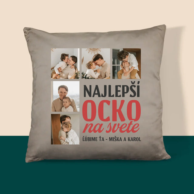 Fotokoláž: Najlepší Ocko Na Celom Svete - Vankúš