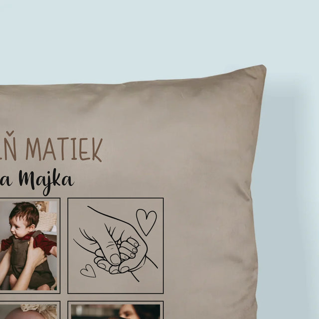 Fotokoláž: Prvý Deň Matiek Kresby - Vankúš