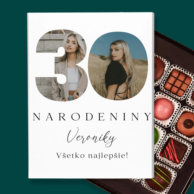 Slovo Z Fotografií: 30. Narodeniny Podpis - Pralinky