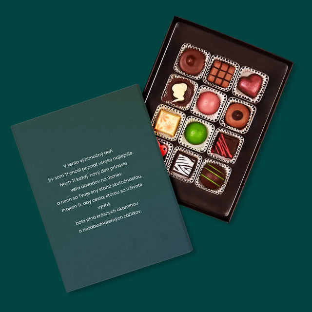 Fotokoláž: Puzzle Srdce Pre Babku - Pralinky