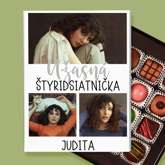 Fotokoláž: Úžasná Štyridsiatnička - Pralinky