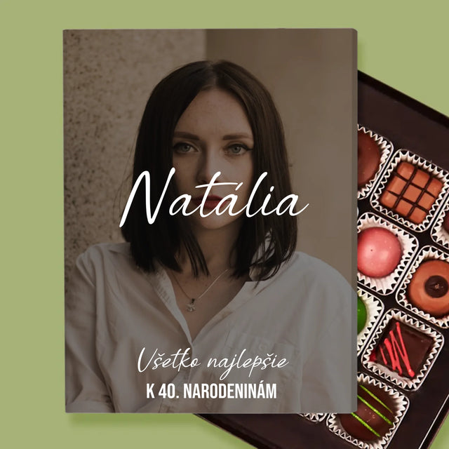 Fotografia A Podpis: Všetko Najlepšie K 40. Narodeninám - Pralinky