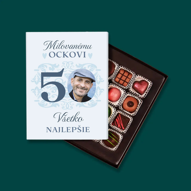 Fotografia A Podpis: Milovanému Ockovi K 50. Narodeninám - Pralinky
