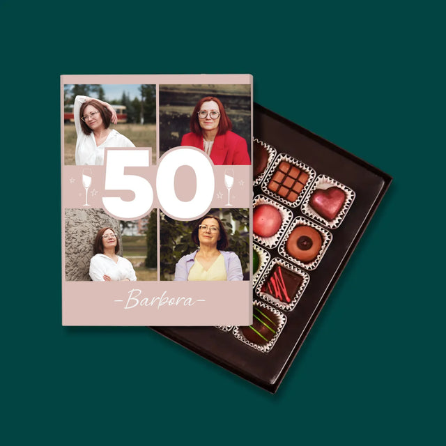 Fotokoláž: 50 Poháriky - Pralinky