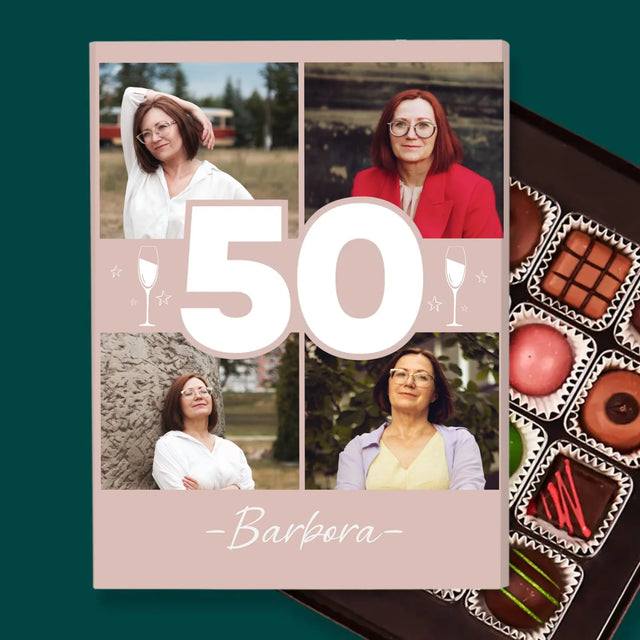 Fotokoláž: 50 Poháriky - Pralinky