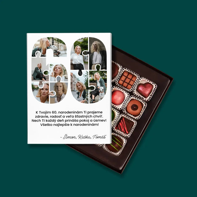 Tvar Z Fotografií: 60. Narodeniny Puzzle - Pralinky
