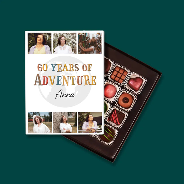 Fotokoláž: 60 Years Of Adventure - Pralinky