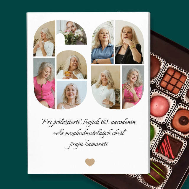 Tvar Z Fotografií: 60. Narodeniny Venovanie - Pralinky